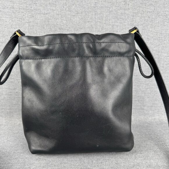 Fossil Crossbody Bag Small Black Leather Festival‎ Beachy Boho Bucket Bag - Picture 4 of 16